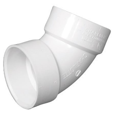 Charlotte Pipe And Foundry Charlotte Pipe Schedule 40 2 in. Hub X 2 in. D Hub PVC Elbow 1 pk PVC003190800